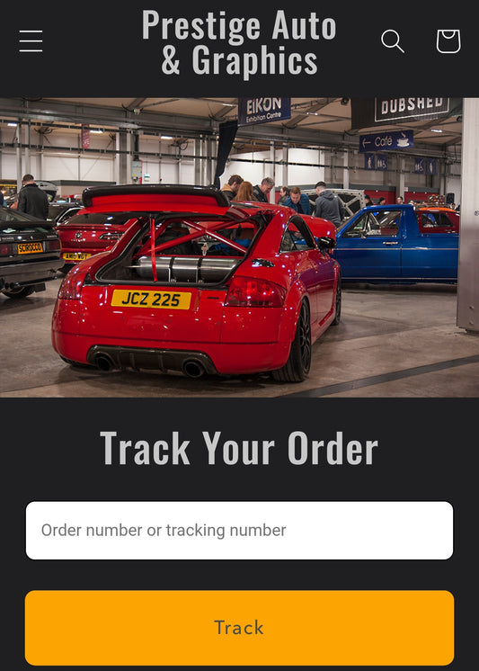 Order Tracking on site