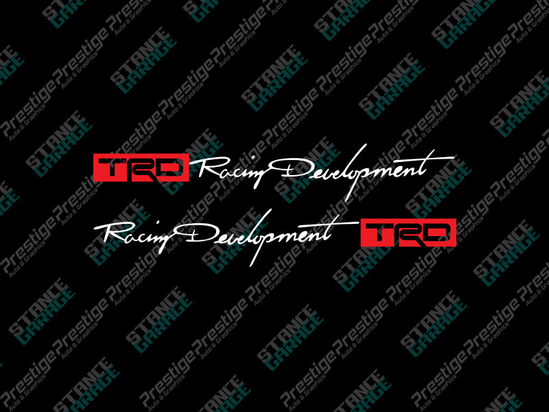 TRD Racing Developments (x2 Side Stickers)