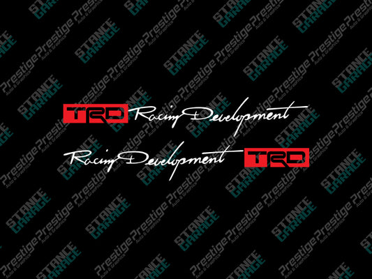 TRD Racing Developments (x2 Side Stickers)
