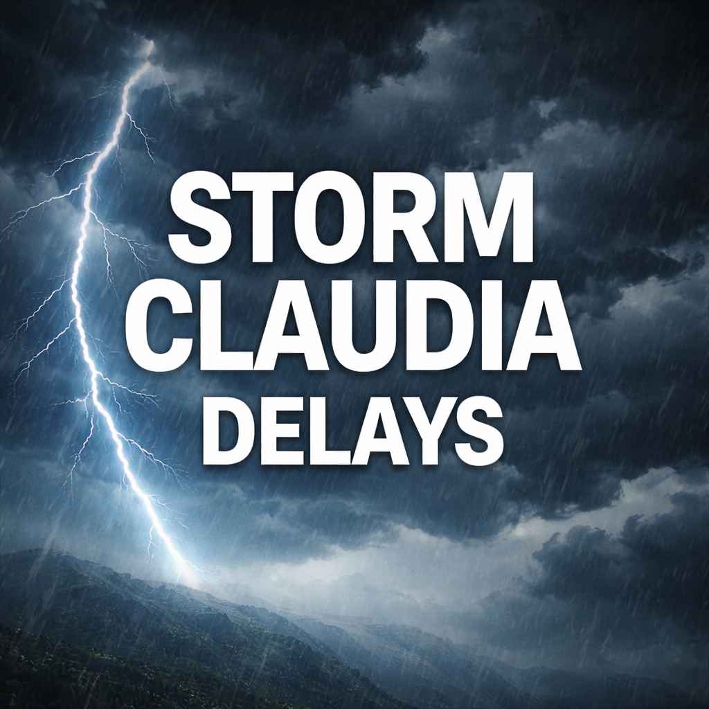 Storm Claudia : Potential Delays.