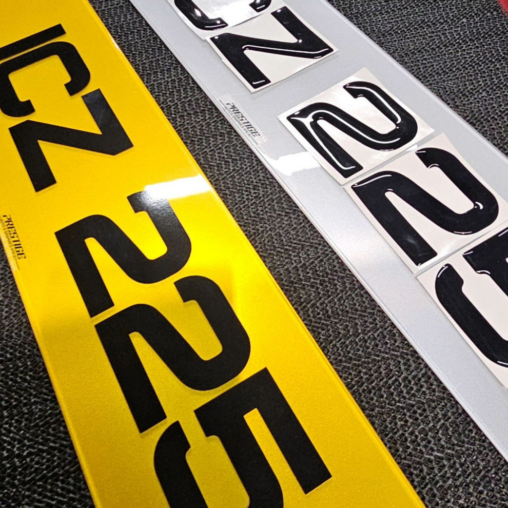 Auto Plates Lettering Design 3D Metro Font Number Plates – Prestige Auto & Graphics