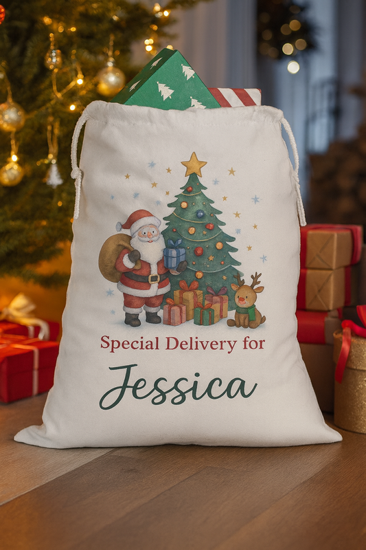 Personalised Christmas Name Sacks