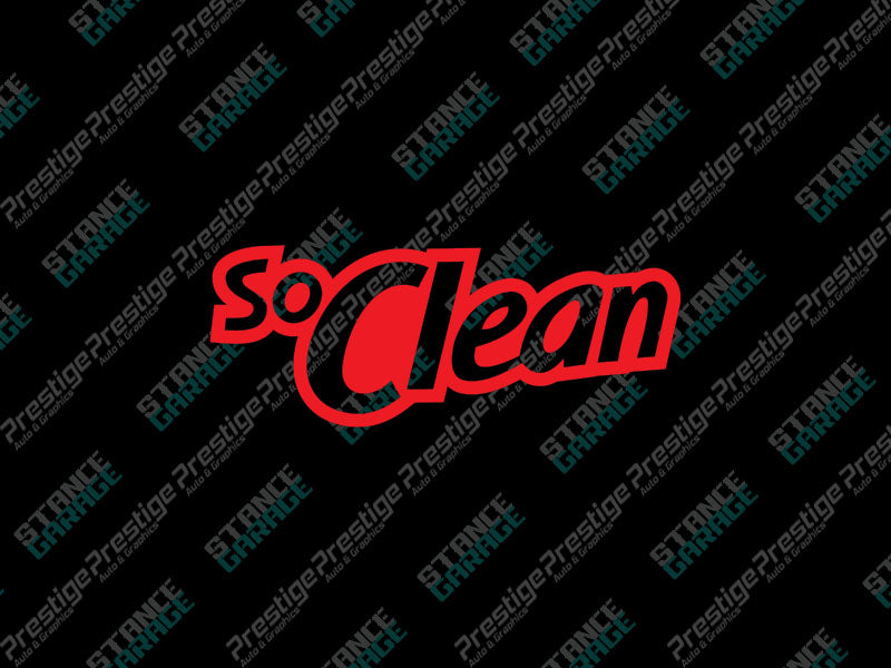 Soclean Decal SoClean – Prestige Auto & Graphics
